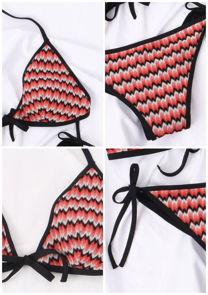 HSIA Two Piece Halter Tie Side Bikini Bathing Suit