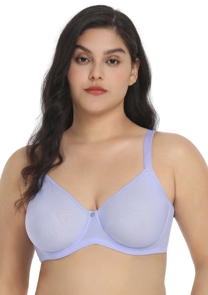 HSIA Ultimate Comfort Unlined Mesh T-shirt Underwire Bra